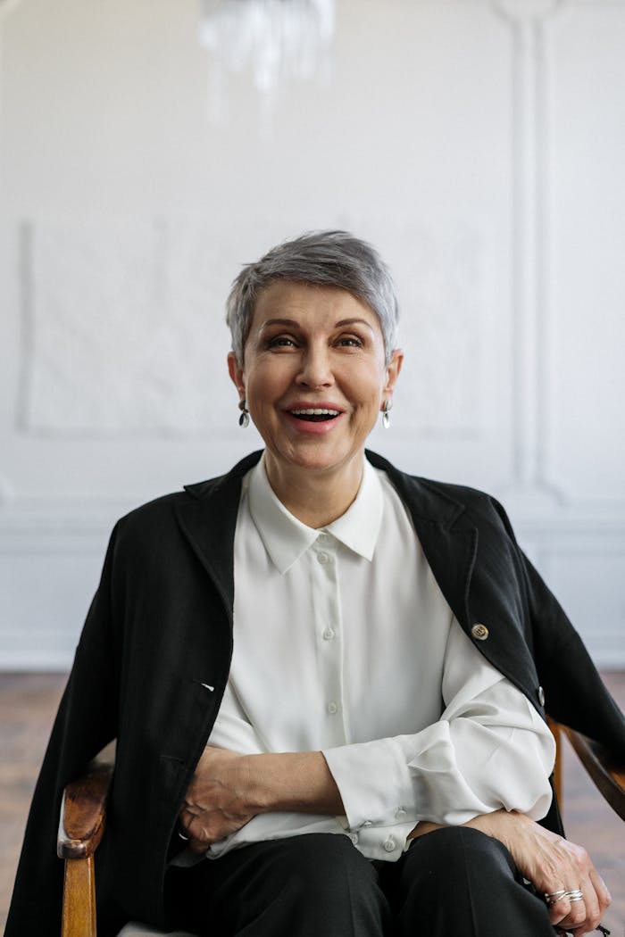 Man in Black Blazer Smiling